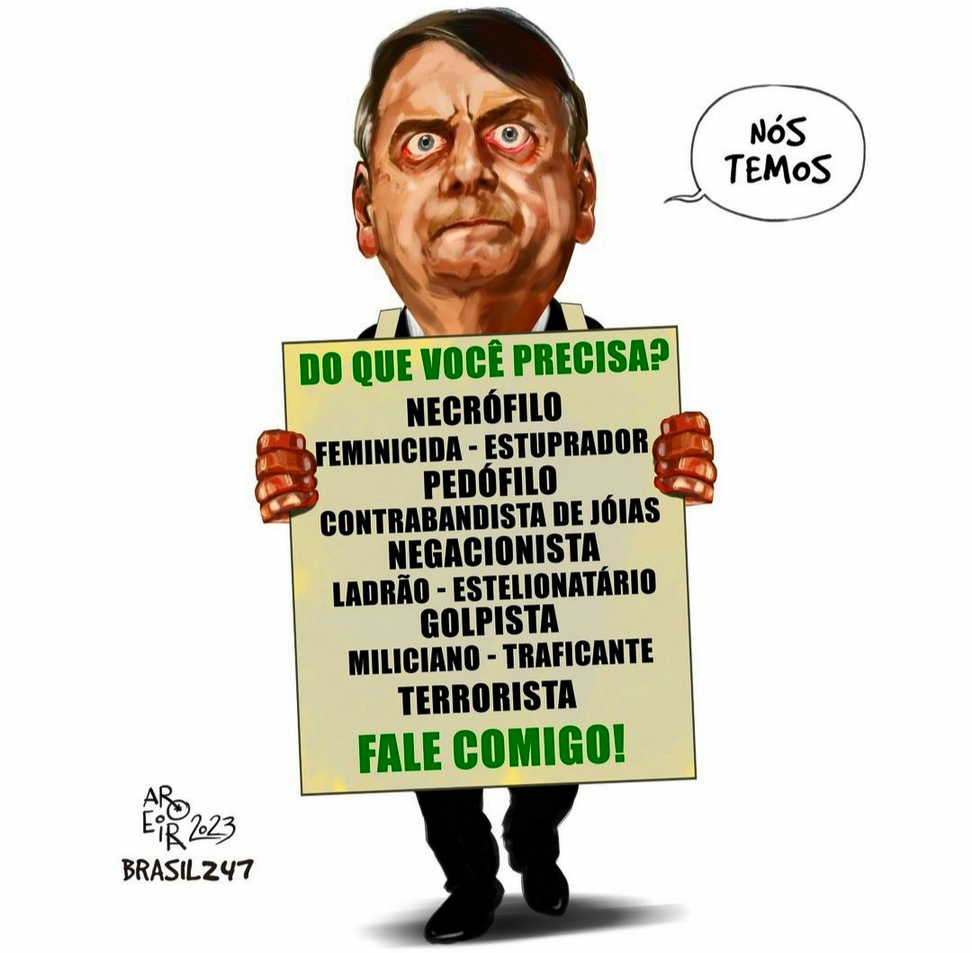 Marcolino1974's tweet photo. #cidadaodebem ...🤮
#charge by @AroeiraCartum
#bolsonaroeseusgolpistasnacadeia https://t.co/O2BUijFKz5