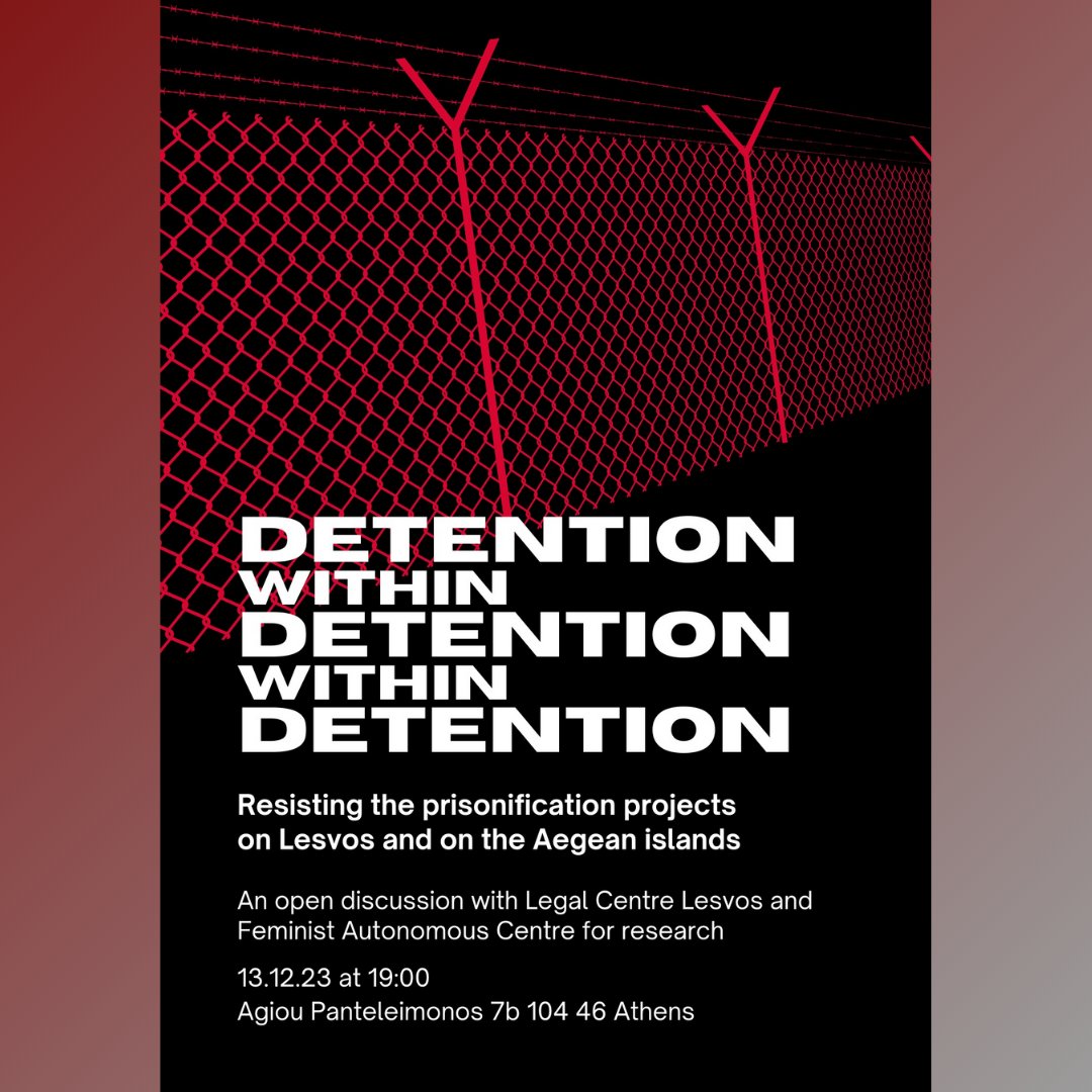 📢 Coming over to ATH to present our latest report 'A Pandemic of Abuses' together with @fac_research 📢 🚨 Wed, 13 December, 7 - 9 pm, at the FAC in Athens, at Agiou Panteleimonos 7b. 💻 Like to join? Mail to by 4 Dec marion@legalcentrelesvos.org See you soon!