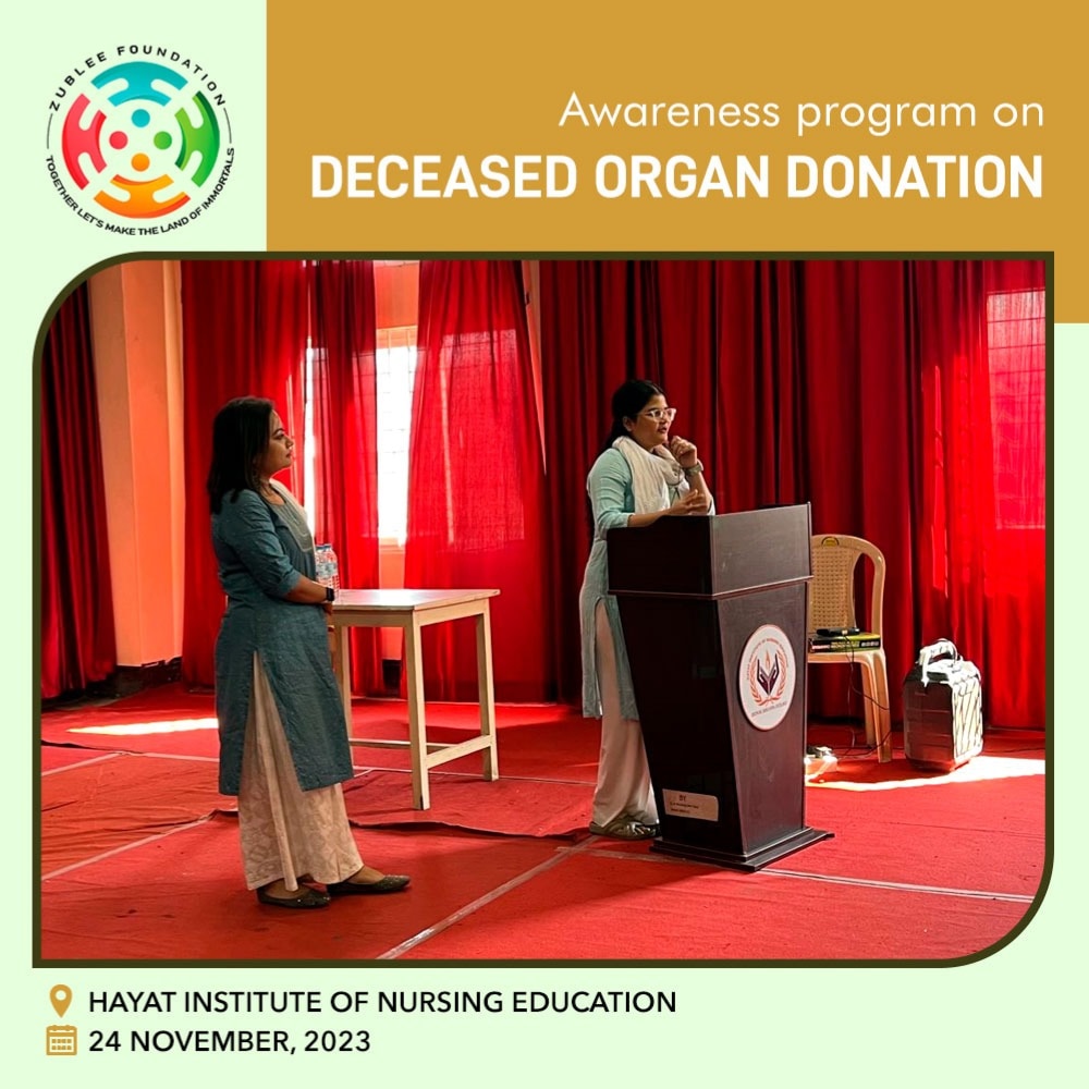 Awareness is the greatest agent for change.

#Awareness #PLEDGE #support #organdonation #organdonationawareness #organdonor #beadonor #savelives #passiton #zubleefoundation #NGO #NorthEast #Guwahati #assam