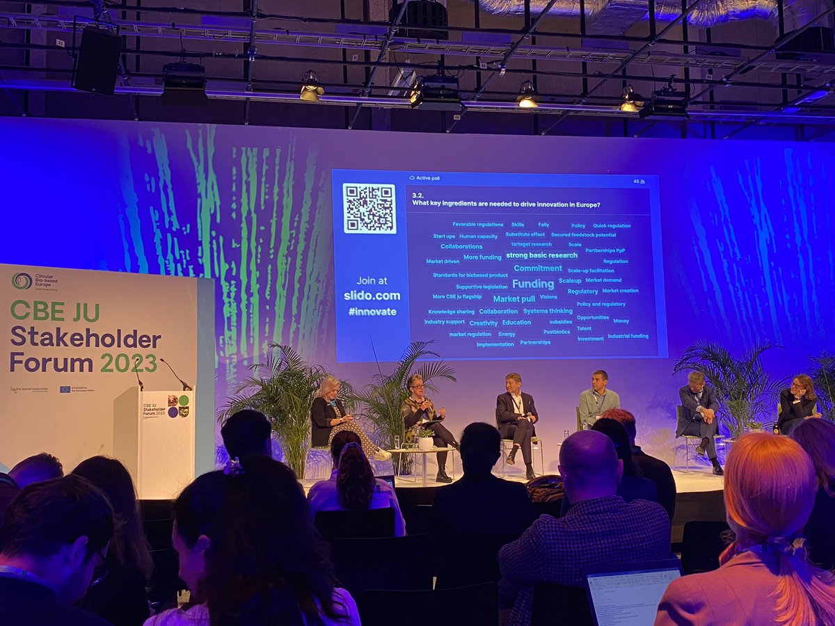 CleanStoriesEU's tweet image. “Circular #bioeconomy is a knowledge-driven economy in a global context”, said Claire Skentelbery, Director General @EuropaBio 
#CBESF23