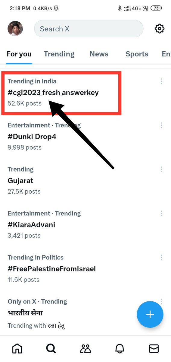 SonuKyadav0's tweet photo. Finally, Trending in India.
50 Thousand + tweets completed. 🔥🔥
#cgl2023_fresh_answerkey https://t.co/wV4P4MA7CO