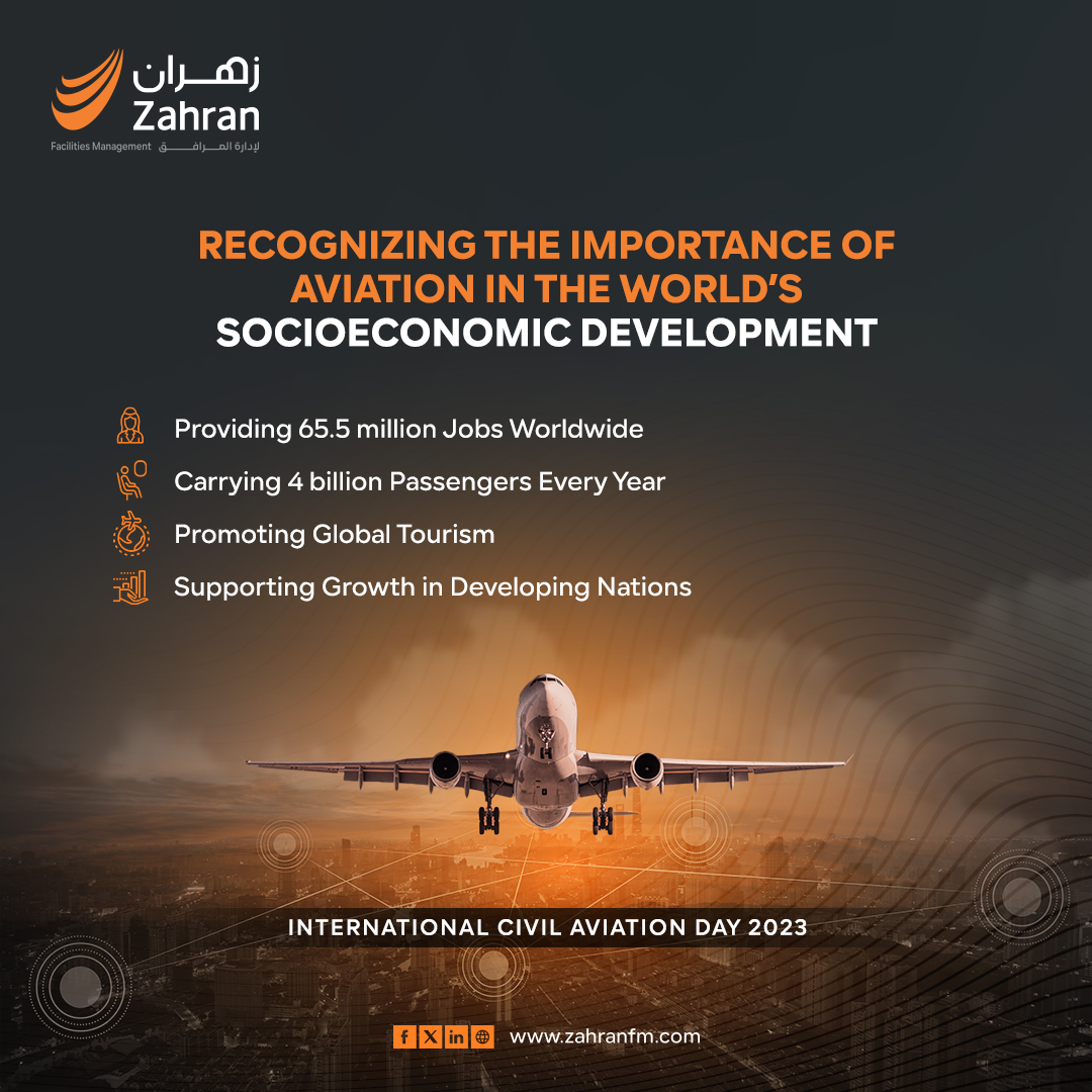 On #InternationalCivilAviationDay, we are proud to support #SaudiArabia’s burgeoning aviation sector, and to provide world class FM services at seven of its airports.

#ZahranFM #FacilityManagement