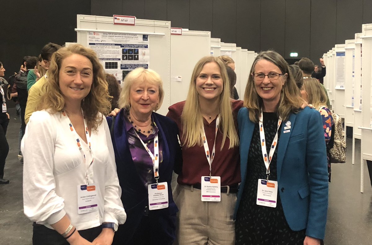 Great to attend the #alsmndsymp poster session last night with #UKMNDRI programme lead Dame Pamela Shaw #SITraN @neuroshef; Sophie @mndassoc; and Jane @MNDScotland Looking forward to day 2!