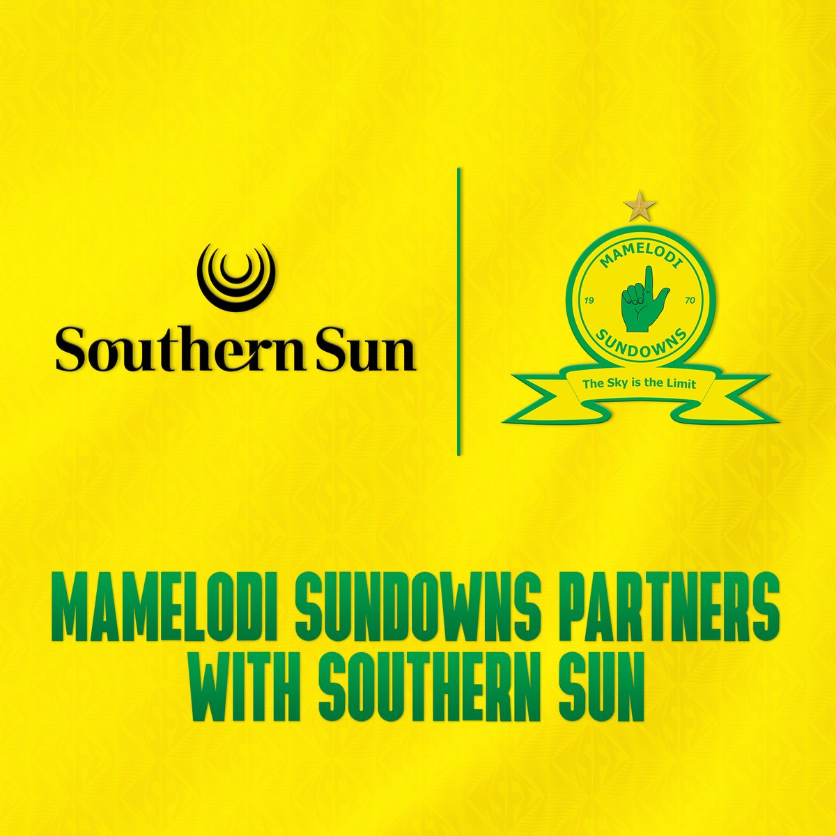 iDiskiTimes's tweet photo. 𝗡𝗘𝗪 𝗣𝗔𝗥𝗧𝗡𝗘𝗥 ❗

Mamelodi Sundowns have announced they have partnered with Southern Africa’s leading hospitality group, Southern Sun as their official Hotel Accommodation &amp; Conferencing Partner. https://t.co/kJ9YOipF9g