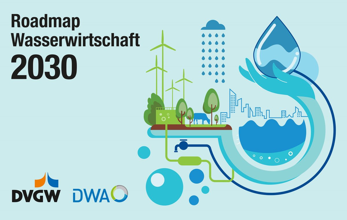 DVGW und @dwa_ev stellen Weichen für eine zukunftsfähige #Wasserwirtschaft: Die #Roadmap2030 ist ein volles Aufgabenheft für die Wasserwirtschaft und klare Forderungen an Politik und Gesellschaft. dvgw.de/der-dvgw/aktue…