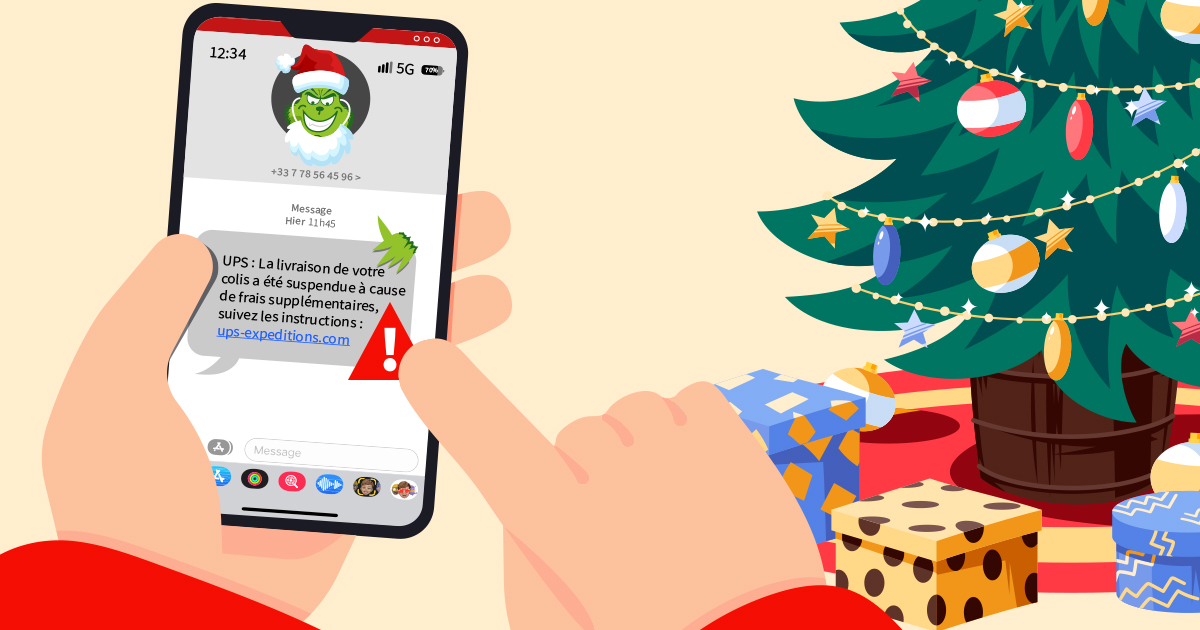 Nombreuses seront les commandes passées en ligne pour mettre les cadeaux au pied du sapin.

C’est sans compter sur les appâts astucieux des hackers, tels que des SMS « colis livré », qu’ils pourraient vous faire mordre à l’hameçon ! 🪝

Plus d'info : conscio-technologies.com/contacter-cons…