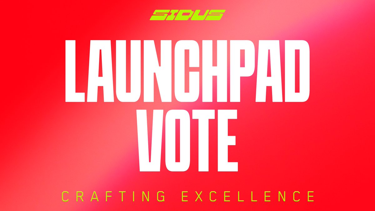 🚀 The Sidus Launchpad vote is live! 

Support our initiative to create a launchpad for external Web3 gaming and DeFi projects! To vote, ensure a minimum balance of 50 SENATE in your wallet.

🔔Explore all the details and cast your vote: bit.ly/3Tek8Rb

Key Details: