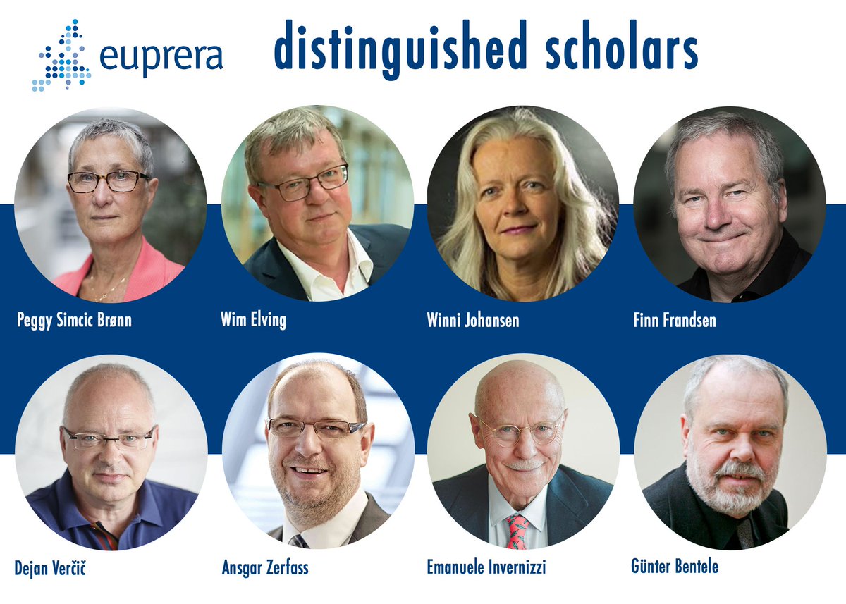 👑 EUPRERA #DISTINGUISHEDSCHOLARS 👑 We honour academics who have significantly contributed to research and education in #publicrelations and the advancement of the body of knowledge. These are our winners so far! Bios and more here 👉 buff.ly/46LK6yv #award