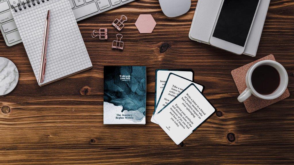 hyperstarter's tweet image. The Unleash Your Ink Journal cards are a deck of 40 cards with curated prompts.  Overfunded in a couple hours, grab a set right now on Kickstarter! hprs.co/journalcards #creativejournaling #notebook #journaladdict #creativejournal #journalideas #retweet #earlybirds #rt