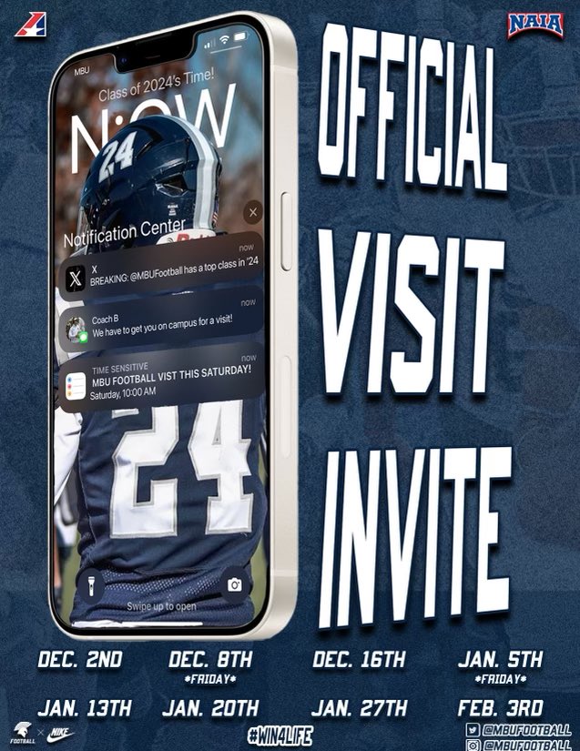bobby_tadele's tweet image. Thank you very much  @CoachJonnyHeck @MBUFootball for the invite!