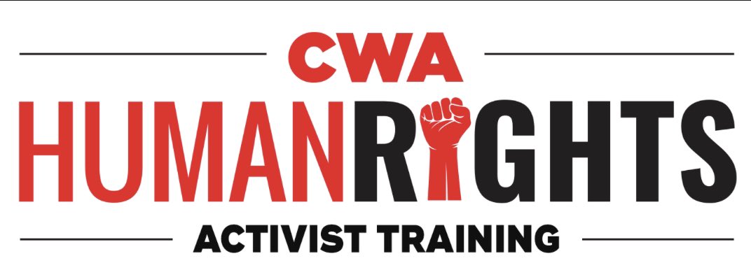 Tomorrow CWA members will attend the D7 Anti-Racism Training!! The goal of this training is to develop an understanding of how we can build a more anti-racist workplace and union!! #CWAStrong #CWAHumanRights