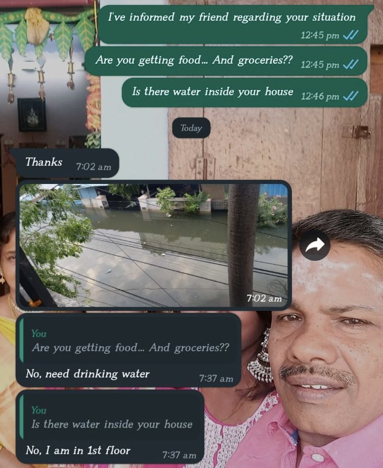thisismeabhi's tweet photo. Kalyani -+91 86818 91249
🆘 

#Chennai #ChennaiFloods #ChennaiRains2023 #ChennaiHelps #food #volunteers https://t.co/MlHU0mUjZK