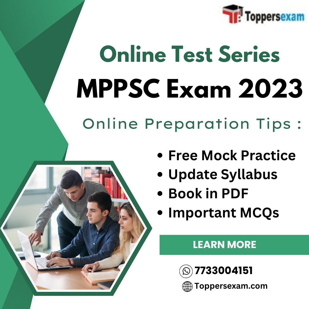 ToppersExam's tweet image. MPPSC eBook in pdf 22023, Mock Test Free, Question Paper, Printed Material, Books, Practice Set at toppersexam.com/UPSC-EXAMS/MPP…

Our Site toppersexam.com

#toppersexam #mppscsyllabus2023 #mppscquestionpaper #mppscmocktest #mppsconlinetestseries #mppscstudymaterial  #mppsc