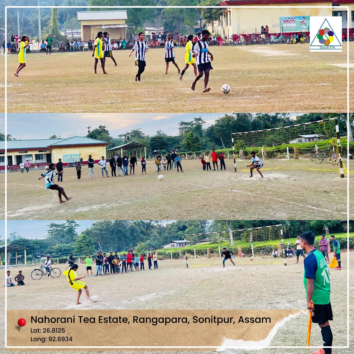 sestaorgindia's tweet photo. ⚽️✨ SeSTA, under the WSAF project, hosted a groundbreaking Equality Football Match at Nahorani T.E.! Graced by notable figures and led by referee Udan Sahariah, a veteran player, the event kicked for equality and empowerment. 💪🌟 #EqualityFootball #SeSTAInitiatives #WSAF https://t.co/3NVlVe3tuX