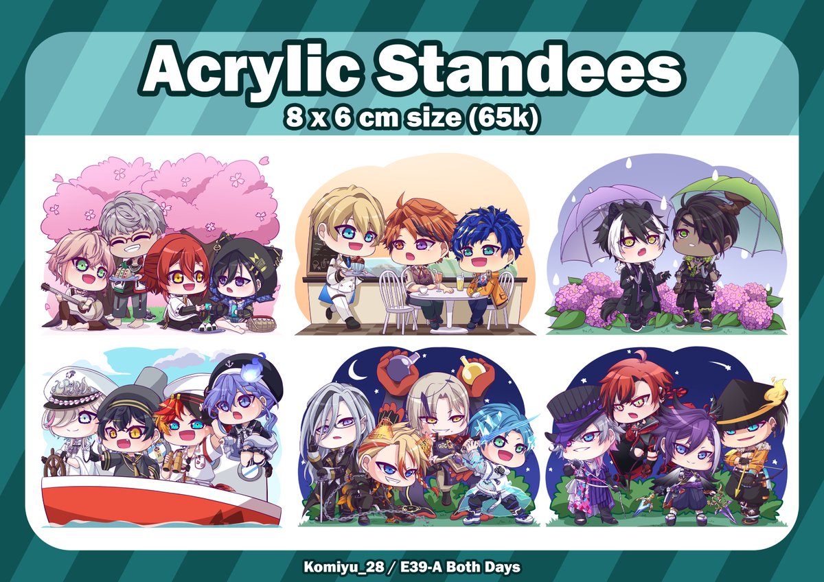 komiyu_28's tweet photo. New Merch includes:
- Ace Attorney
- Apex Legends
- Dekoboko Majo no Oyako Jijou
- Mairimashita Iruma-kun!
- Holostars EN Armis

#cf17 #comifuro17catalogue #cf17catalogue https://t.co/WblJZnEDnx