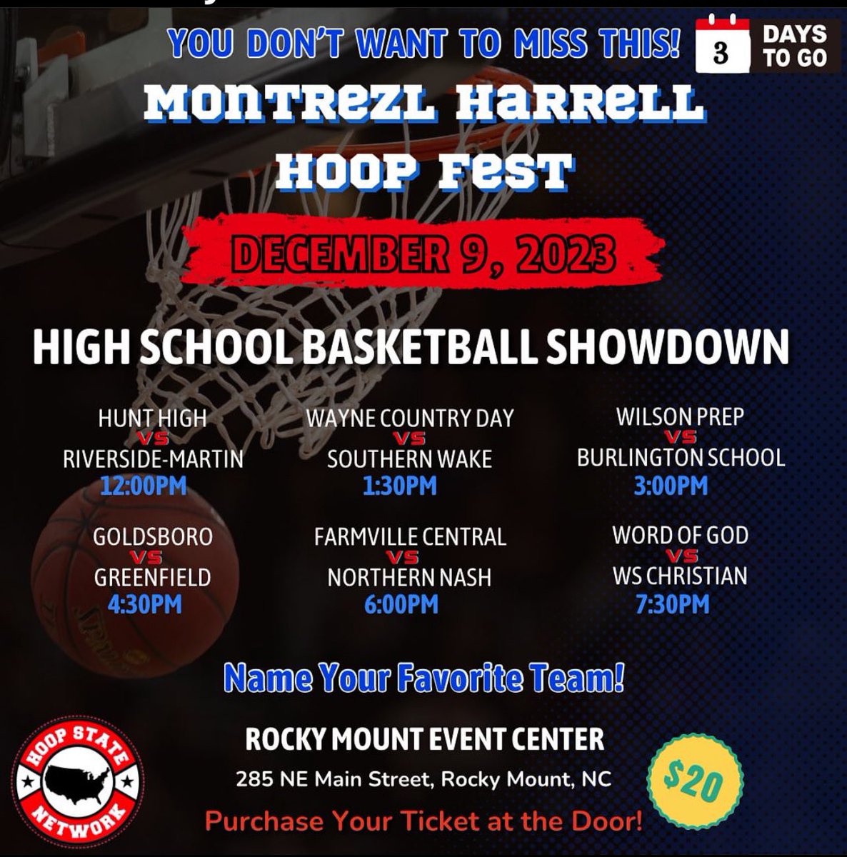 CoachRodEeee's tweet photo. THIS SATURDAY!!! First games tips off at 12:00pm. #Hoopstate #RMEC https://t.co/k8QAP8ss0L
