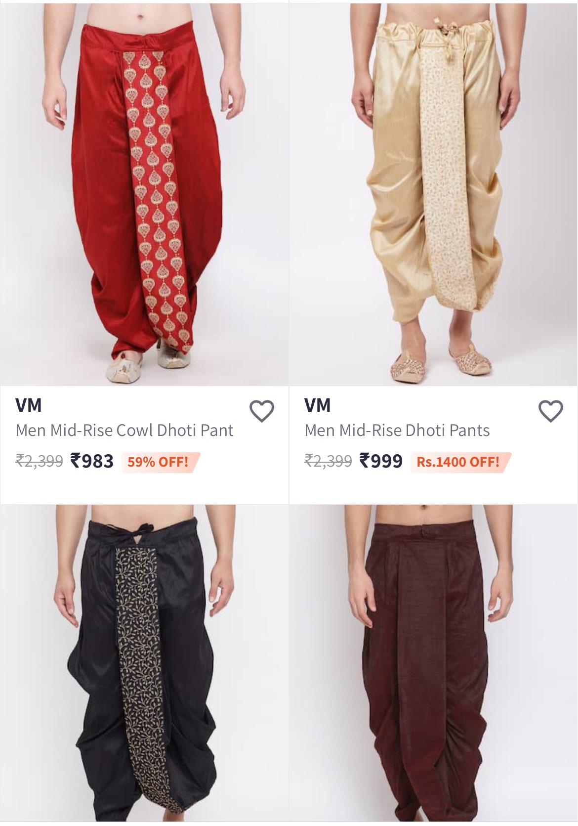 Proyog Unisex Yoga Dhoti Pants Organic Cotton Bamboo | Vira Grape