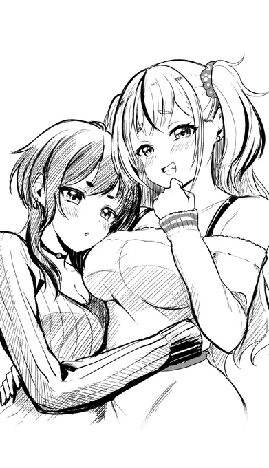次作はこういう娘達描きたいわね✨ 