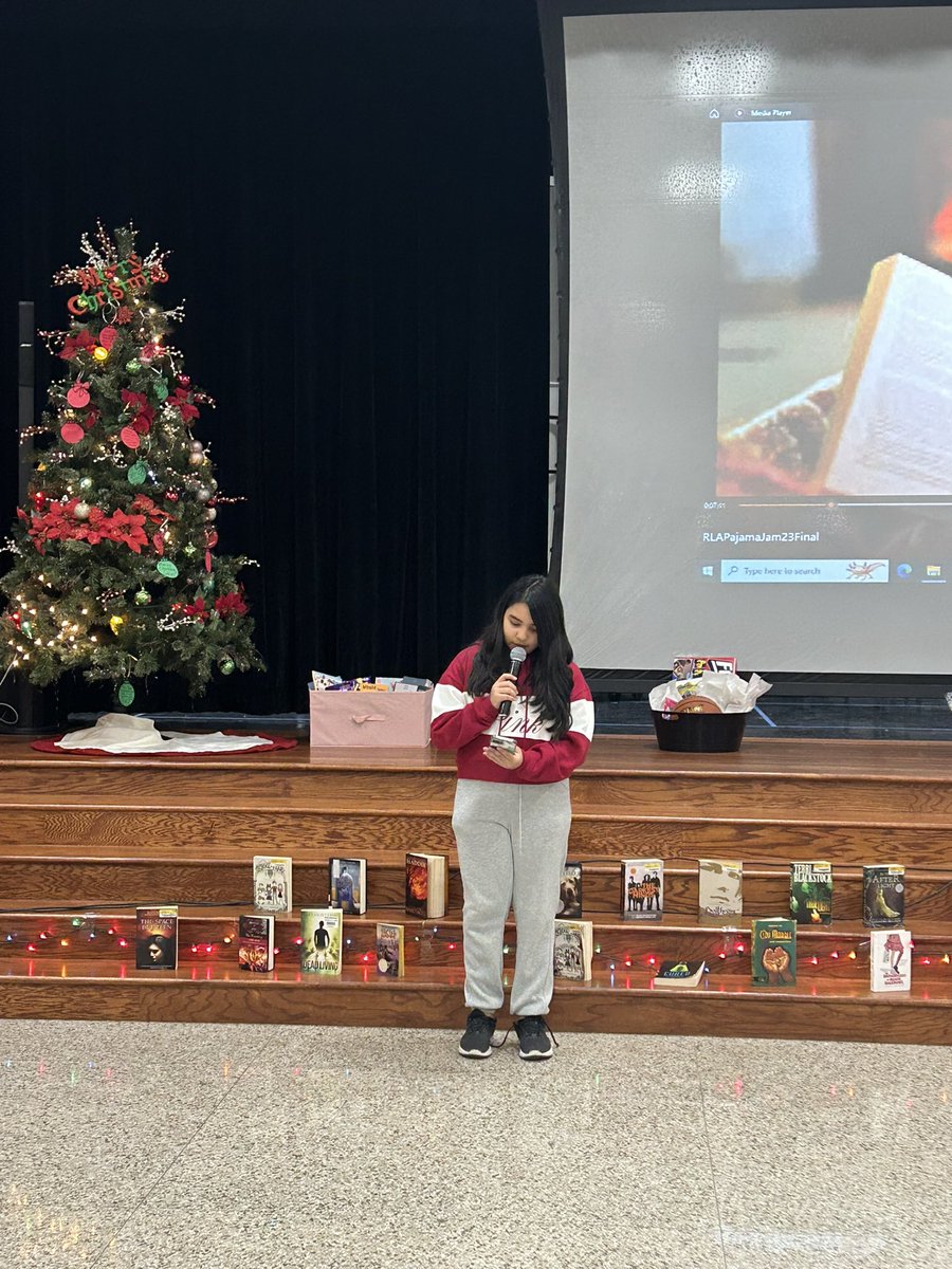 Facebrusher's tweet photo. Our Annual RLA Hipster Holiday Pajama Jam was a huge success!!
Children read poetry.
Parents played literacy games with their kids.
We gave back to Alvin Animal Shelter!
Children went home with a bag of books. A BAG. Thank you @alvin_jh @AlvinISD @AlvinISD_EdFdn 
#AlvinISDServes https://t.co/pcqhyUoXvZ