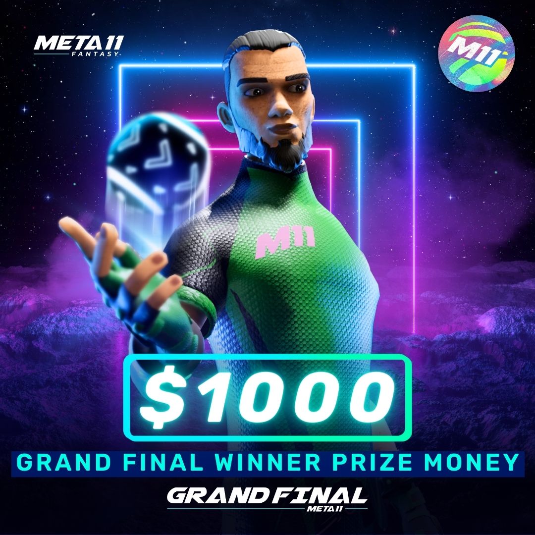 Meta11official's tweet photo. 🏆 Step Up to Win Big! 🌟 

Join the META11 Grand Final! Predict &amp; climb the leaderboard for a chance to share in a $1,000 prize pool 🥳

Get in and show us what you've got! https://t.co/DtsyM0Tyw3

#META11Fantasy #M11GrandFinal https://t.co/RHW171WMH5