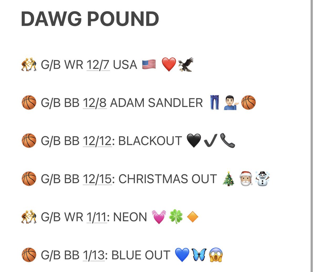 GOOD EVENING BULLDOGS…HERE ARE YOUR THEMES
