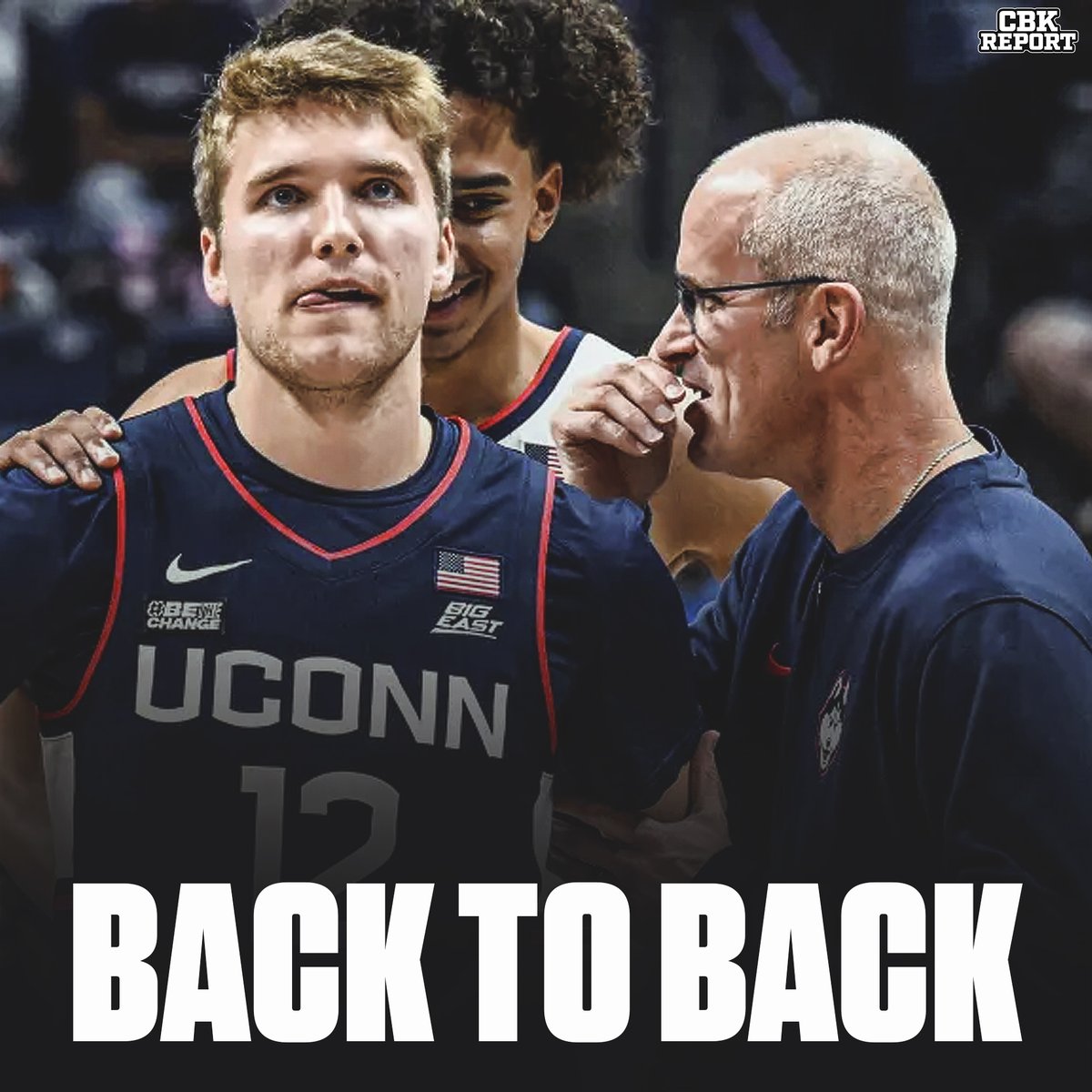 CBKReport's tweet photo. UConn looks like the best team in the country.

The Huskies have dominated all their opponents, including #15 Texas, #9 UNC, and 7-1 Indiana. Their only loss came against #5 Kansas at AFH - renowned for having the best atmosphere in the country, and it was only by 4 points.

Despite Dan Hurley losing three starters from last year's title team to the pros, he successfully replaced them with Cam Spencer (16 PPG) and two five-star freshmen who have played quality minutes. Consider the significant improvements in production from Alex Karaban, Donovan Clingan, and Tristen Newton; this squad is truly SCARY. 😱

Will the UConn Huskies go back-to-back? 🏆