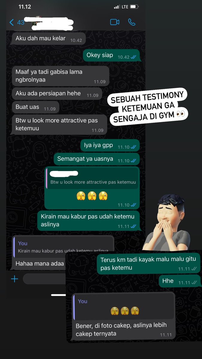 Sebuah testimony di whatsapl 🫣