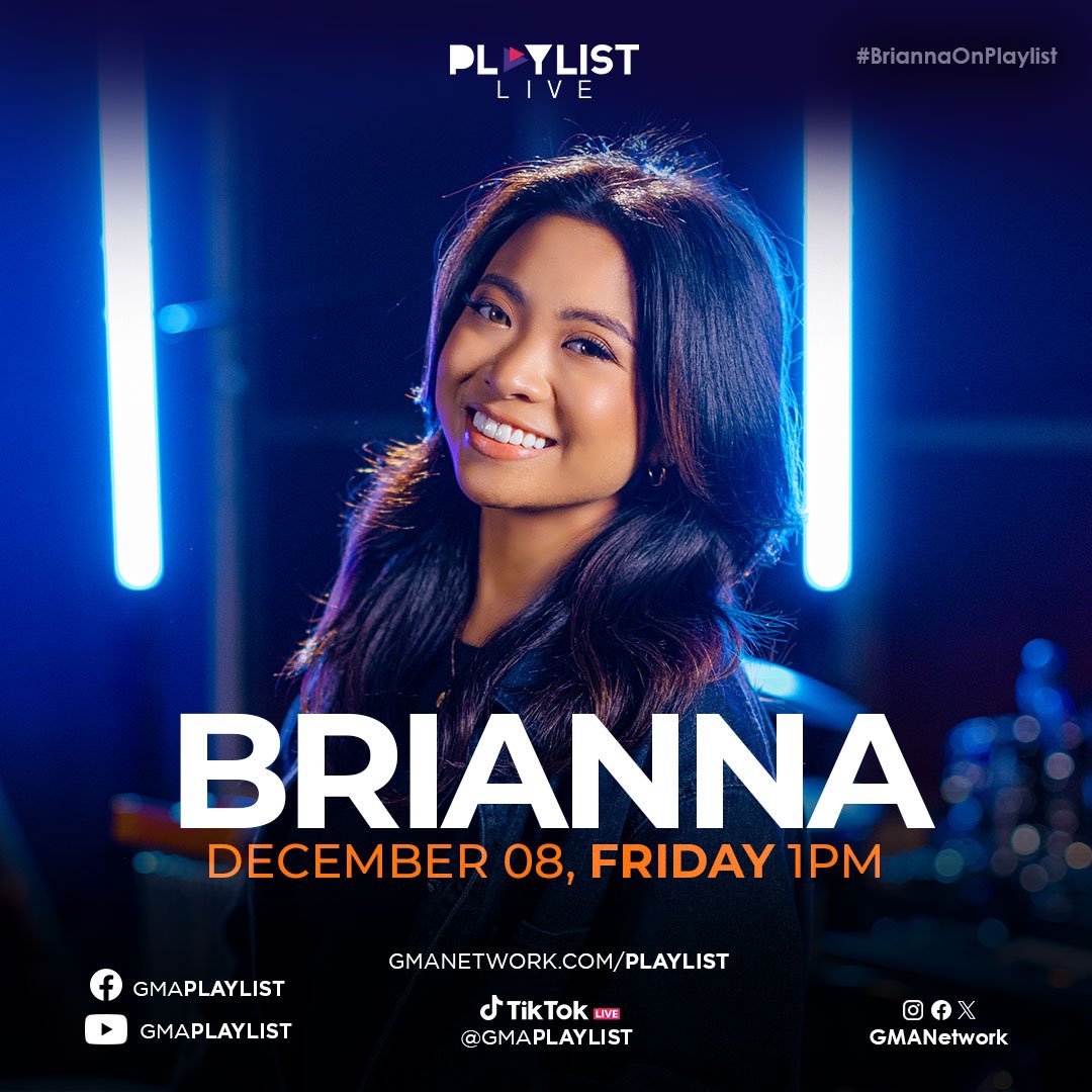 Sparkle_GMA's tweet photo. Brianna Bunagan is definitely on her way to make a name for herself! 😍 We’re all ready to hear her sweet voice tomorrow (Friday), at 1PM on #GMAPlaylist!
#BriannaBunagan #BriannaOnPlaylist https://t.co/HVYKIQpbQh