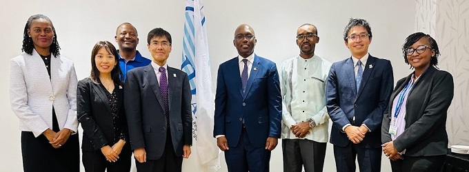 JPO_JPN's tweet photo. JPO Holds Bilateral Meetings with the African Regional Intellectual Property Organization (ARIPO) and Botswana Companies and Intellectual Property Authority (CIPA)

Read more:
https://t.co/elEt9kU79D https://t.co/rZeUeDGrvK