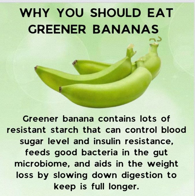 OrganicLiveFood's tweet photo. Green bananas have a high amount of dietary fibers and a great source of potassium, fiber and can help ulcers, bloating, constipation, diarrhea, and bacterial infection of the  digestive tract 🍌 

https://t.co/X9rfy1v753 https://t.co/EStVo8VEPu