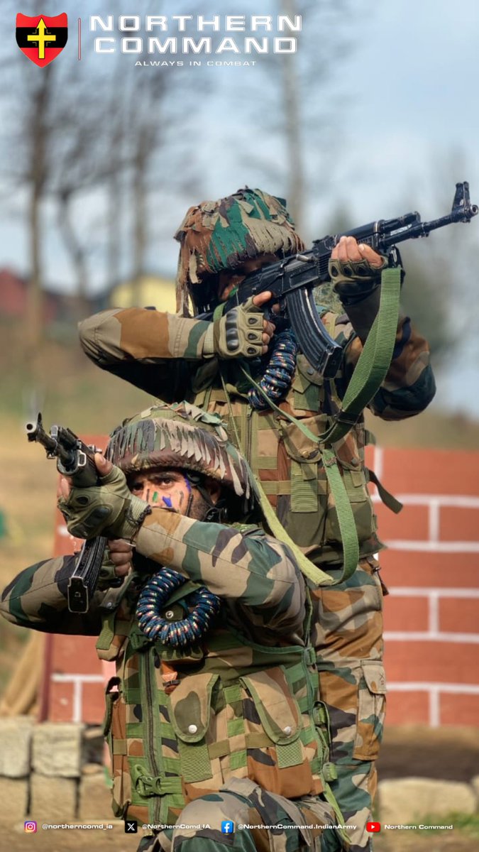NorthernComd_IA's tweet photo. "A good soldier does not need to shoot often, but only when inevitable." 

#ThursdayThoughts 
#ThursdayMotivation 
#ThursdayThunder 
#DhruvaCommand https://t.co/vpZaaLaih0