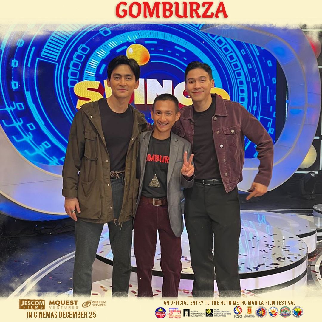 GomBurZaFilm's tweet image. BUKAS NA! Makikilaro at makikisaya ang ating GOMBURZA cast kay HENERAL! Sino kina Cedrick Juan, Enchong Dee, Dylan Ray Talon ang makaka-SpinGo?!? ABANGAN! ❤️‍🔥

#SpinGoTV5
#GomBurZaFilm #JesComFilms #MQuestVentures #CMBFilmServices #MMFF2023