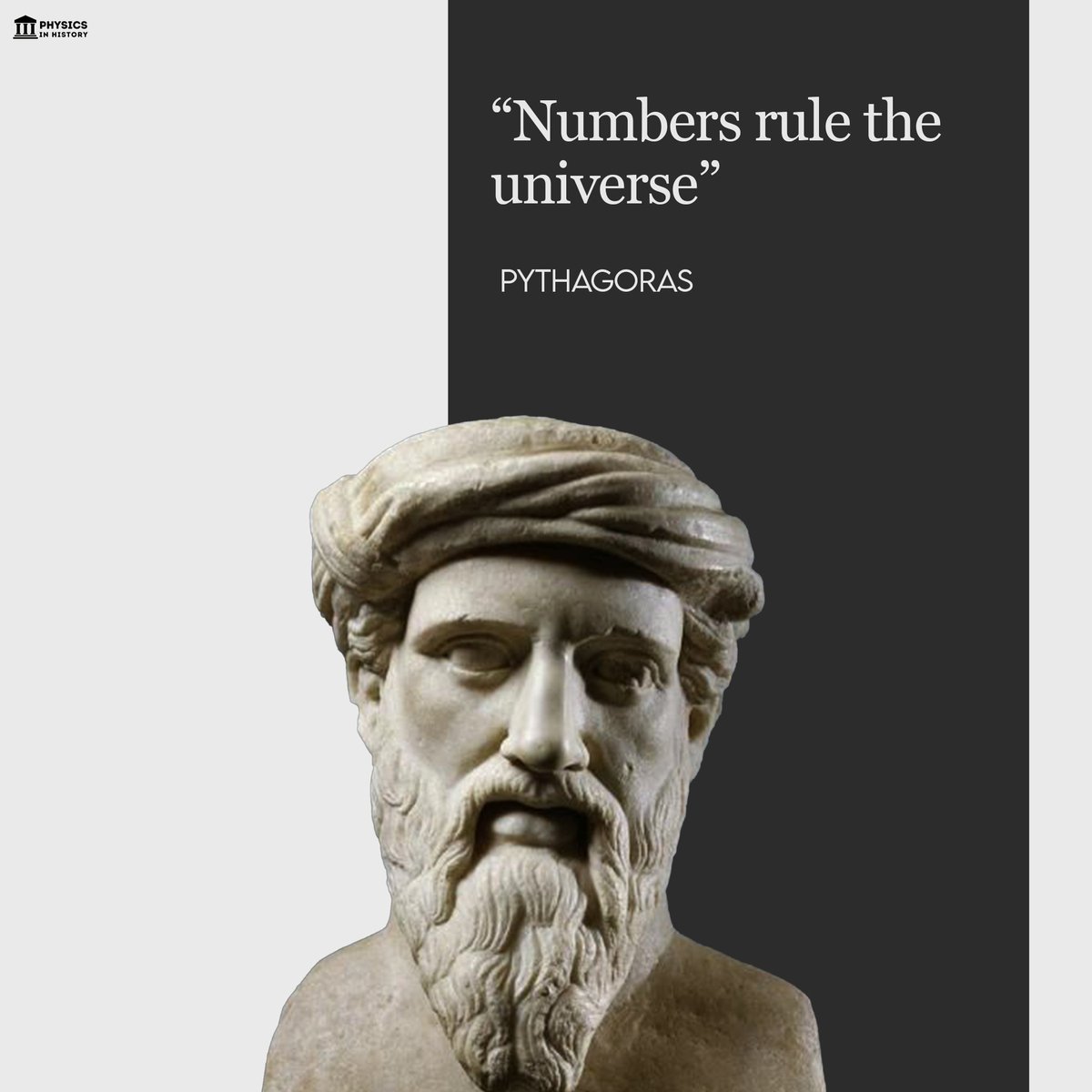 "Numbers rule the universe."