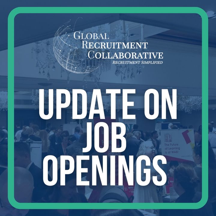 Global Recruitment Collaborative Update on Job Openings: Click here for a complete list of job openings: zurl.co/sSI0 REGISTER at zurl.co/75oC #TeacherLife #EducatorCommunity #TeacherLife #EducatorCommunity #TeachersOfInstagram #TeacherGoals #EduLeader