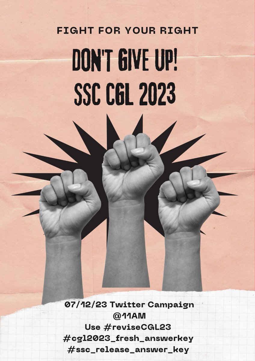 KavishS83677517's tweet photo. #reviseCGL2023 #ssc_release_answer_key
#cgl2023_fresh_answerkey

@abhinaymaths
@cdsjourney_
@TheLallantop
@ndtvindia
@IndianExpress
@the_hindu
@DoPTGoI
@DrJitendraSingh
@adityaranjanaka
@rojgarwithankit
@kaankit
@ssc_official__
@thequint https://t.co/BRWjIyqta9