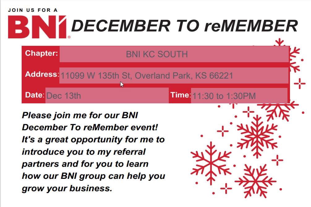 AndySchelling's tweet photo. I’d like to invite you to our Holiday Visitor's Day lunch at the networking group I am a member of.  I would love to buy you lunch and introduce you to our 50+ members that may be interested in doing business with you.  Let me know as soon as you can so I can register you. https://t.co/i4n0kBw4oQ