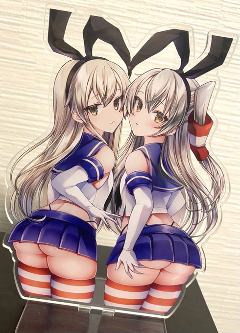 うおおお島風と天津風のアクスタサンプルが届きました!めっっっっちゃ良い!! 