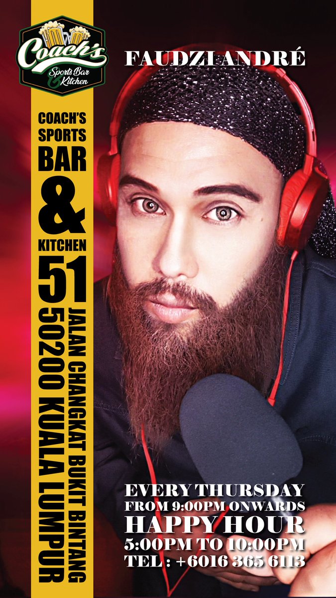 mfaudzinr's tweet photo. Solo tonight at Coach's Sports Bar . Come on over if you're free. https://t.co/elJ8gNbISf
