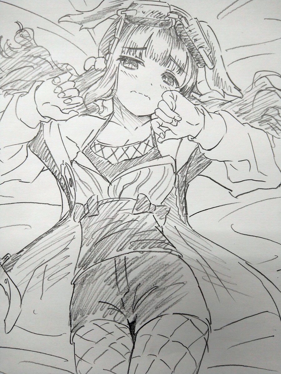 落書き ブルアカのヒビキ