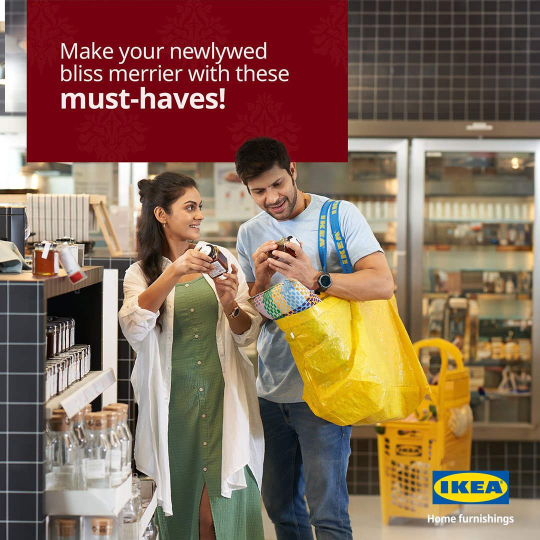 IKEAIndia's tweet photo. Start your new chapter with comfort in every corner. Create a cozy haven together using our home essentials.
Visit an IKEA store nearby or shop via the IKEA app or https://t.co/hRYN9H63cZ.
#IKEA #GharAajao #AllThingsWedding #WeddingGift https://t.co/WRzkNI043b