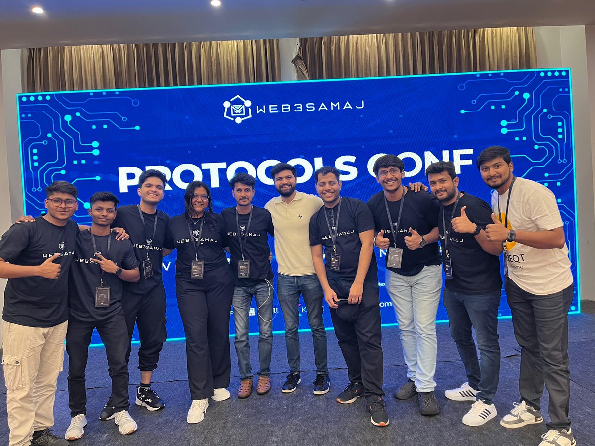madhusgowda_'s tweet photo. It was really a fantastic day yesterday! Proud to be a part of @web3samaj βs event and meeting the folks of @web3samaj. Met a lot of people who are enthusiasts and working great on #web3. Will be looking forward for many more like this π₯°
#protocolConf #web3samaj https://t.co/2LVWj7TqzQ
