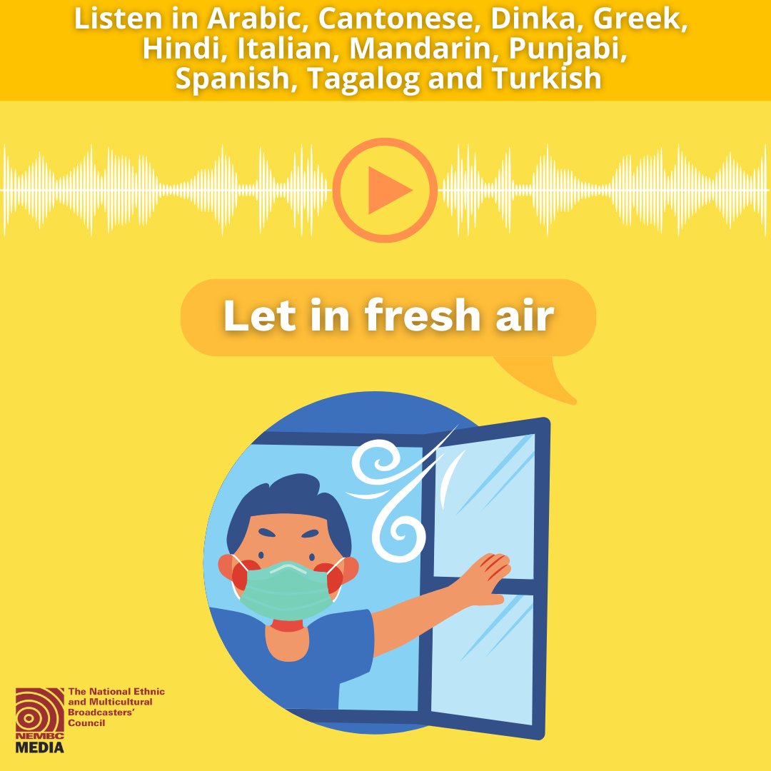 There are simple things we can do to reduce the spread of COVID. Ventilation means bringing fresh outdoor air into an indoor space. Ventilation is important because COVID-19 is airborne. Listen in your language here: omny.fm/shows/covid-co…