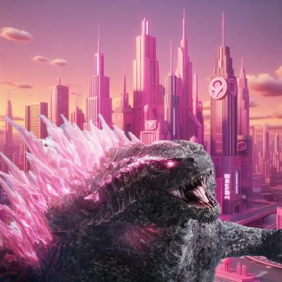 #godzilla has arrived to #GAGCITY for the release of #PinkFriday2