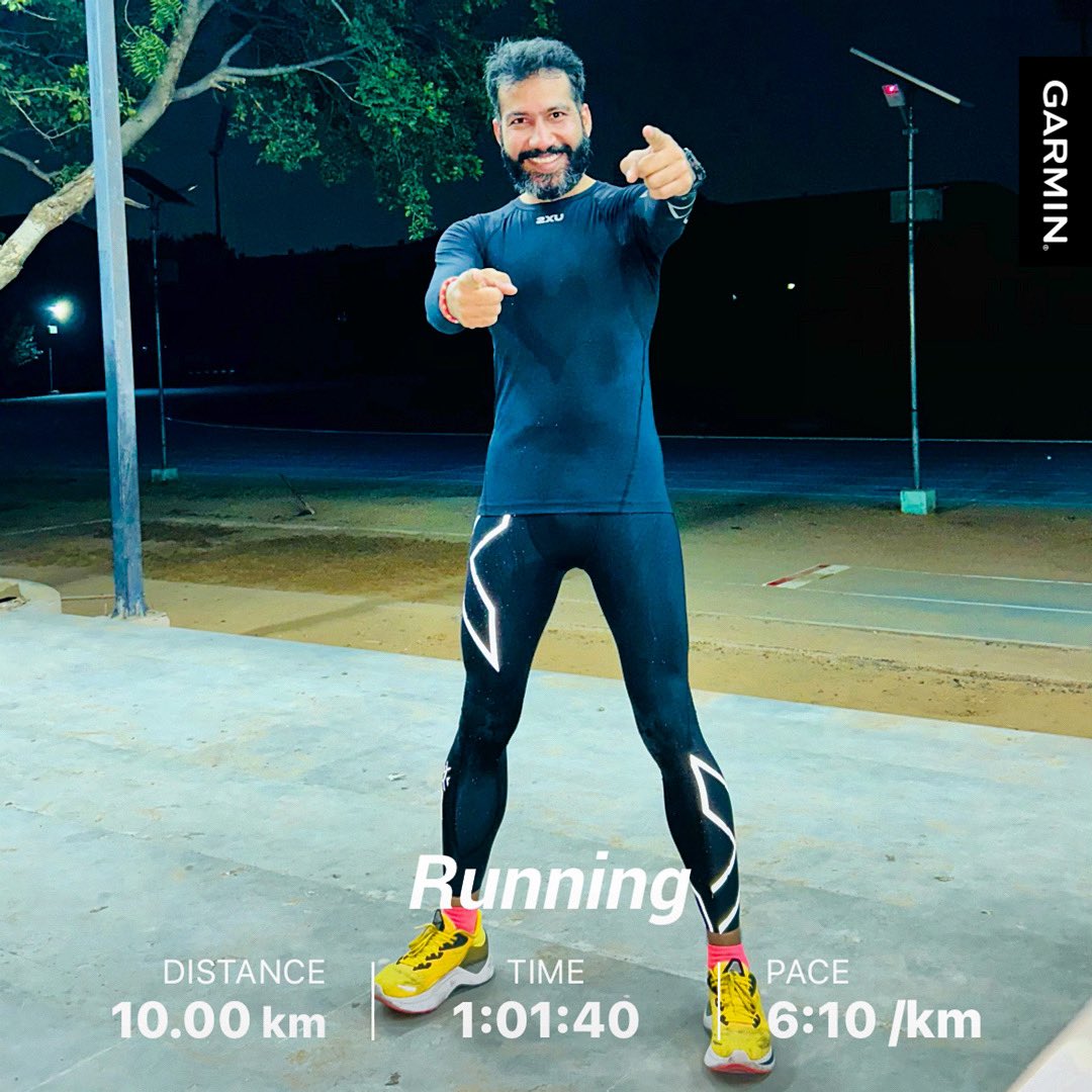 IronmanPrashant's tweet photo. 2XU Compressions make me perform more than my capabilities “2XU = 2 Times You”

Yesterday intervals 1000x8 in chilled🥶night with the confidence of @TheOfficial2XU

#2xu #2xucompression #2xuindia #compressiontights #bhaaglo #ironmanprashant #indianrunners #sauconyindia #trending https://t.co/Z7BktxOekV