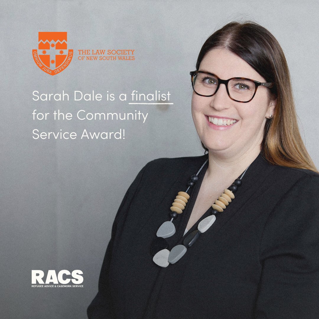 RACS (@racsaustralia) on Twitter photo 👏 Good luck to our Principal Solicitor & Centre Director, <a href="/SarahRACS/">Sarah Dale</a> at the <a href="/LawSocietyNSW/">LawSocietyNSW</a> Member Awards tonight - we couldn't think of anyone more deserving!
#lawyers #auslaw 👏 Good luck to our Principal Solicitor & Centre Director, <a href="/SarahRACS/">Sarah Dale</a> at the <a href="/LawSocietyNSW/">LawSocietyNSW</a> Member Awards tonight - we couldn't think of anyone more deserving!
#lawyers #auslaw