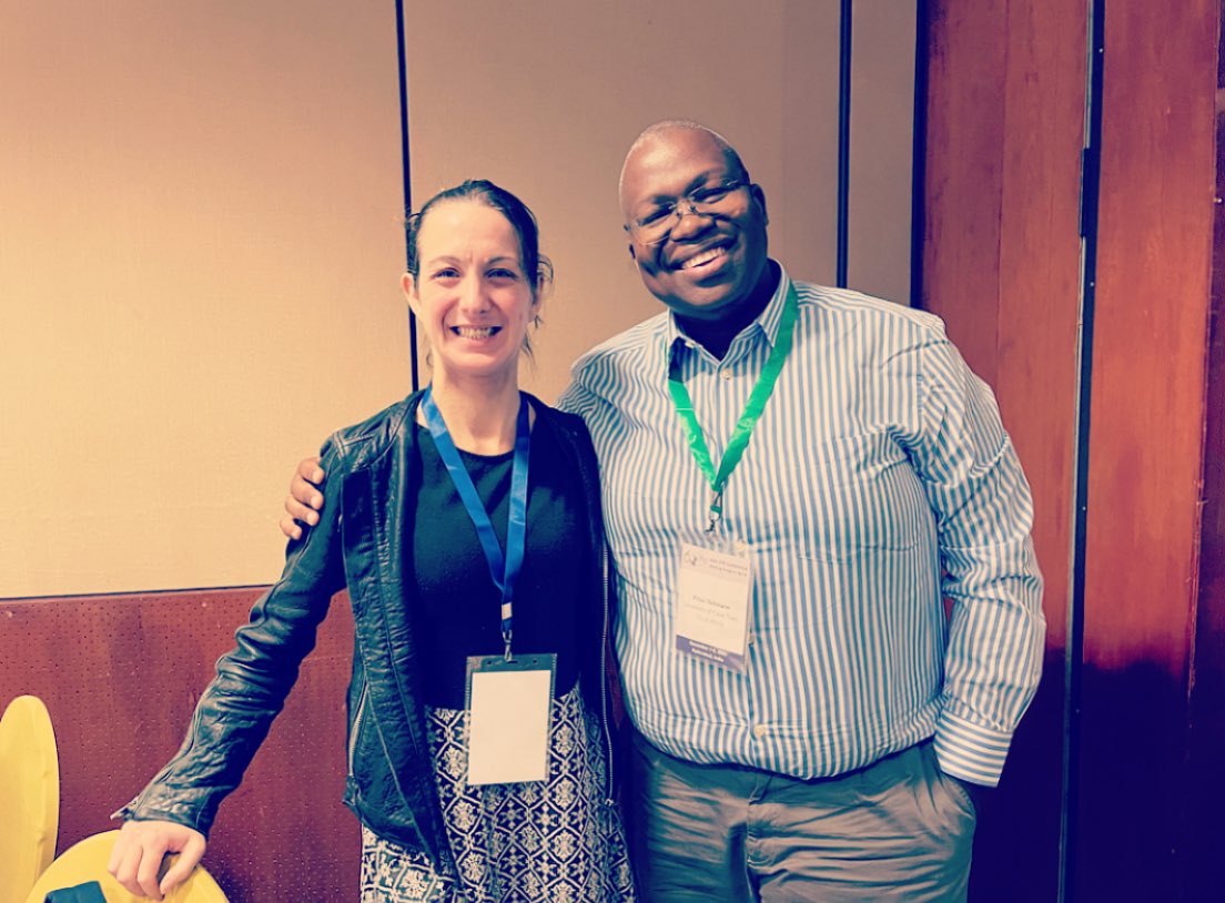 SilviaHedley's tweet photo. The official picture! With the amazing Pitso Tsibolane, who is looking forward to welcoming everyone to the next #IFIP94 conference in Cape Town, 20-22 May 2024! #IFIPJWC2023 https://t.co/KCjME20Dt5