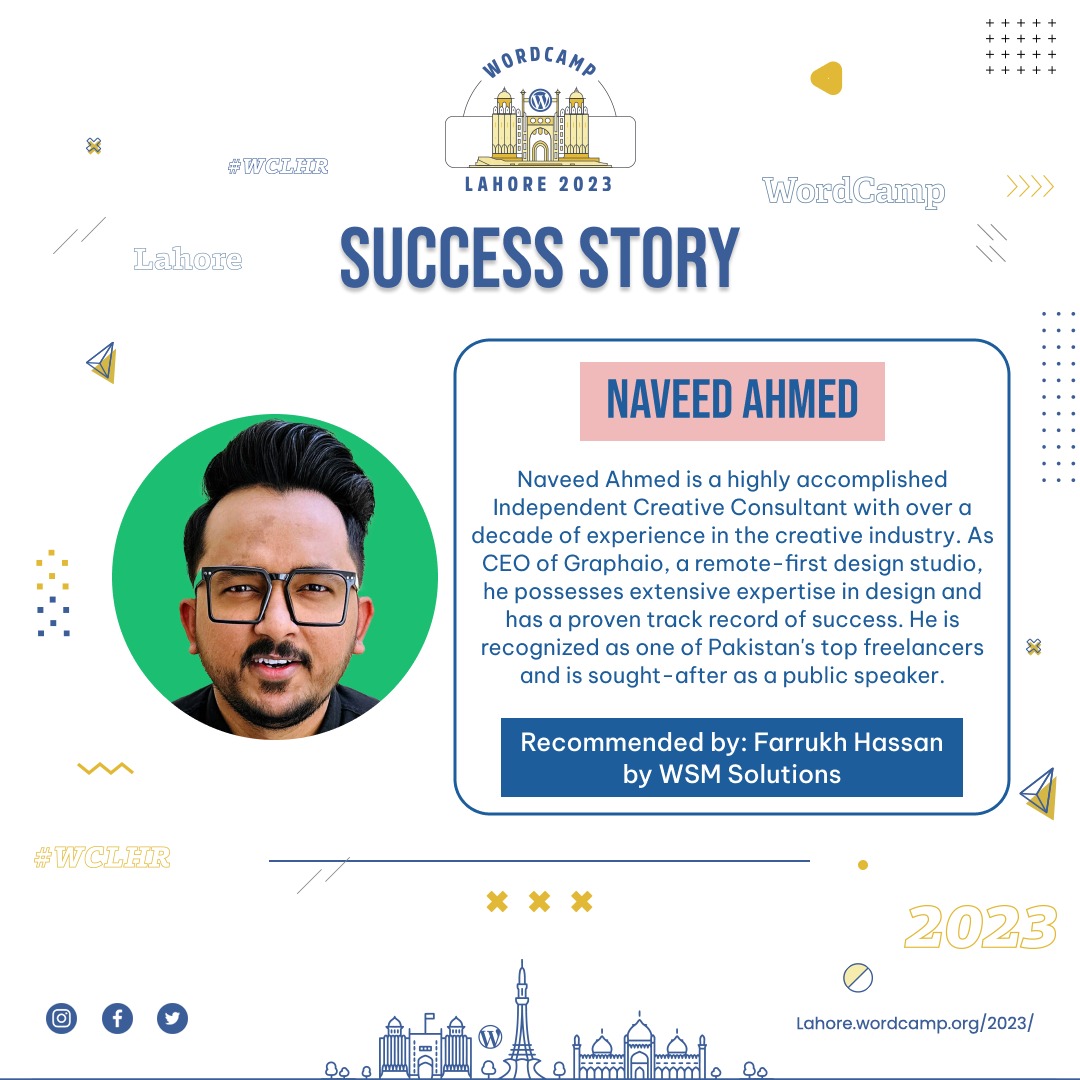 WordCamp Lahore tweet media