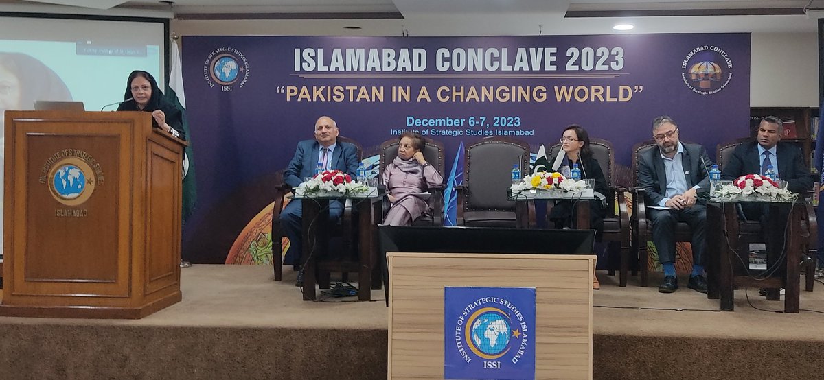 We have to come up with transformative policy frameworks. Business as usual that has been continuing for the last 7 and a half decades can no longer continue since it is no longer sustainable. - Dr. @AishaGPasha at #IslamabadConclave2023. @ISBConclave @ISSIslamabad