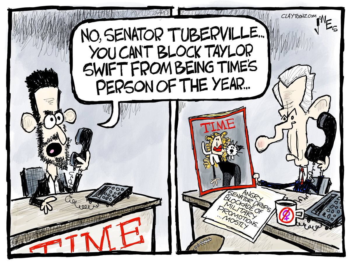 Here's one promotion Tommy Tuberville can't block. #TaylorSwift #TommyTuberville #TIMEPersonOfTheYear #TimeMagazine