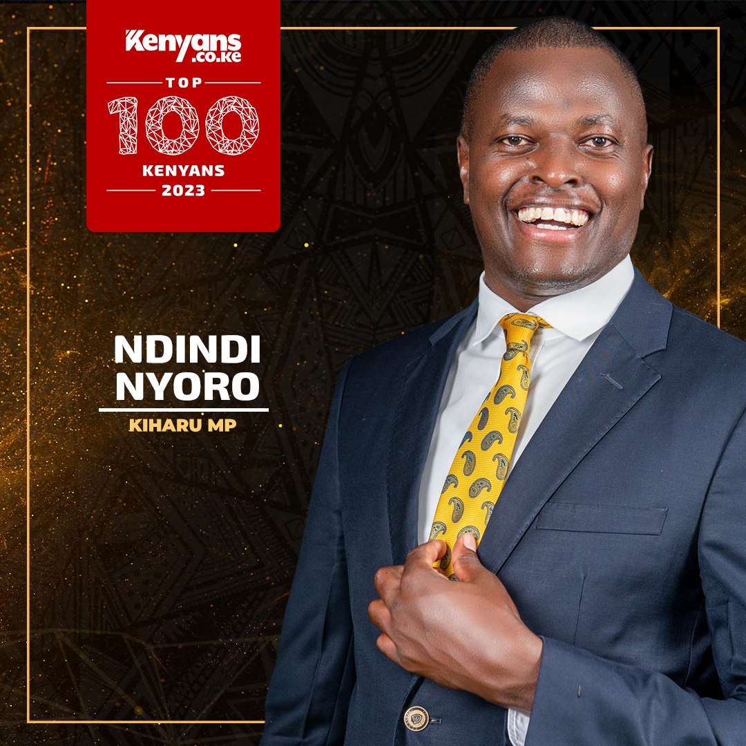 Kenyans's tweet photo. Ndindi Nyoro @NdindiNyoro  is a Member of Parliament representing Kiharu Constituency.

Nyoro has consistently been ranked as the best performing MP in the country for three consecutive years.

He is currently the Chairman of the Budget and Appropriations Committee in the National Assembly.

The MP is also popular for proposing a landmark bill that sought to have those convicted of corruption face stringent punishment, including execution. #Top100Kenyans2023